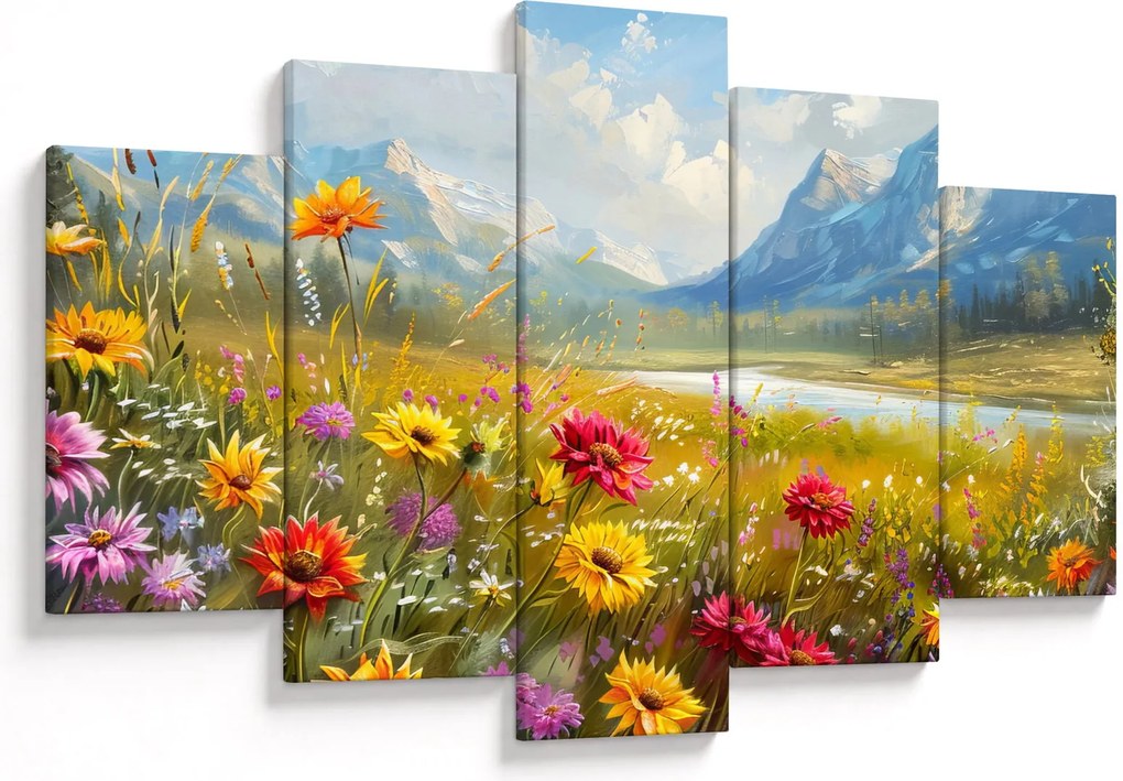 Tablou - Peisaj pictat (150x105 cm)