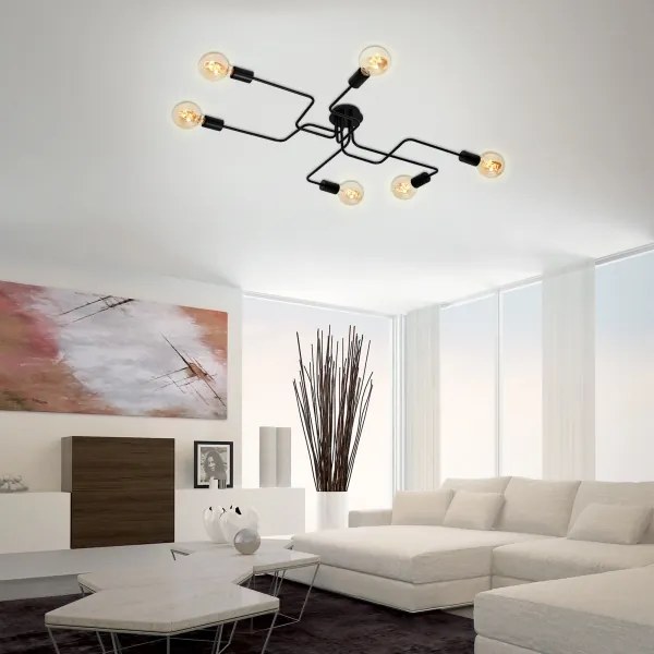 Lustră aplicată Briloner 2887-065 FARETTO 6xE27/60W/230V