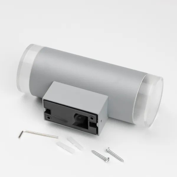 Brilagi - Aplica de perete LED RGBW pentru exterior MATERA 2xGU10/6W/230V gri IP54