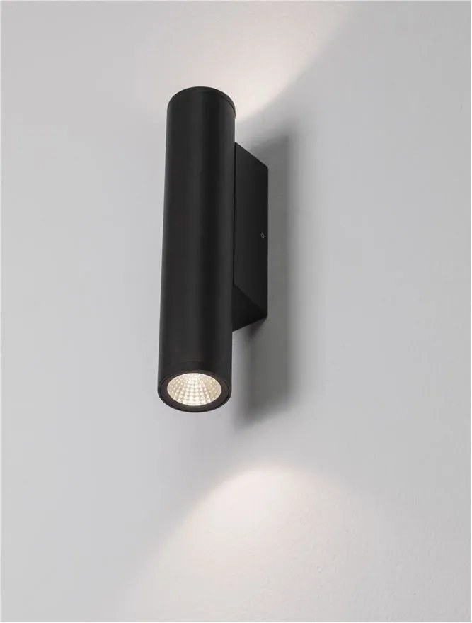 Aplica exterior cu iluminat sus si jos LED 2700K IP65 TORRIN antracit