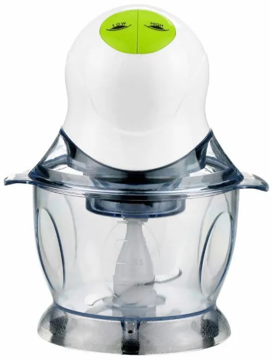 Tocator electric de alimente Rosberg R51111A, 400W, 1 L, 2 trepte, Antiderapant, Alb/Verde