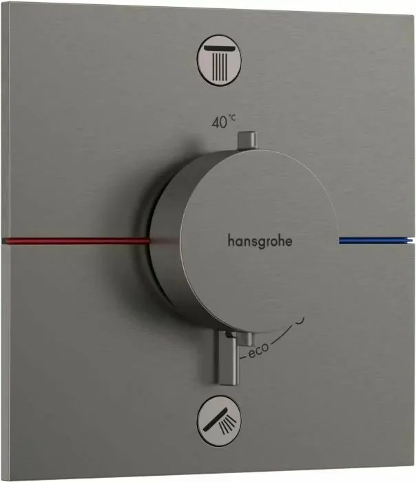 Baterie dus termostatata incastrata crom periat Hansgrohe ShowerSelect Comfort E 2 functii EN1717