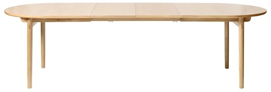 Masă de dining extensibilă cu aspect de lemn de stejar 100x190 cm Carno – Unique Furniture