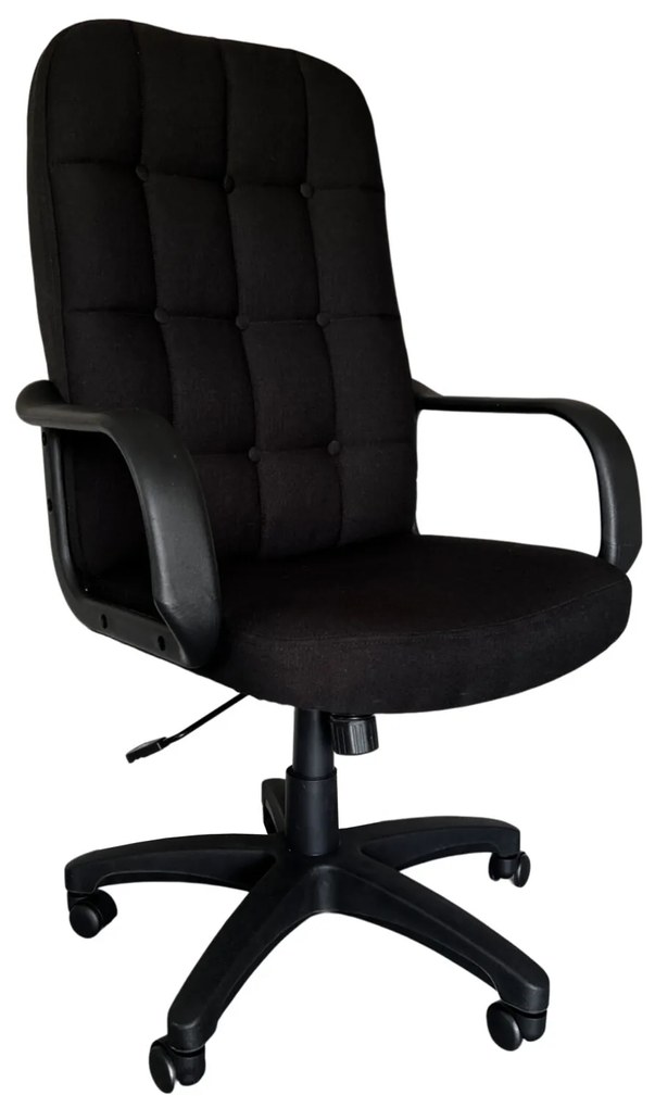 Scaun directorial Arka Chairs B501 profesional, textil black, pret redus de la 5 bucati/