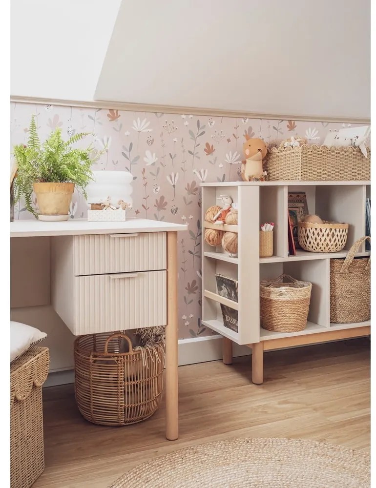 Bibliotecă pentru copii bej 120x40 cm Miloo – Pinio