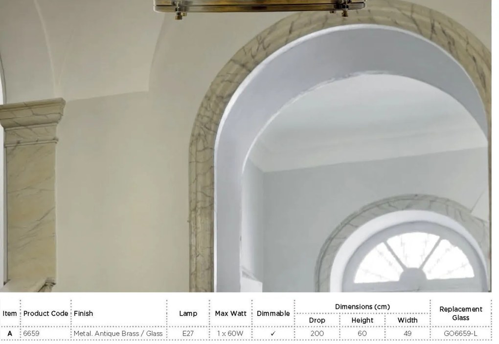 Lustra clasica Industrial alama antic 6659 SRT