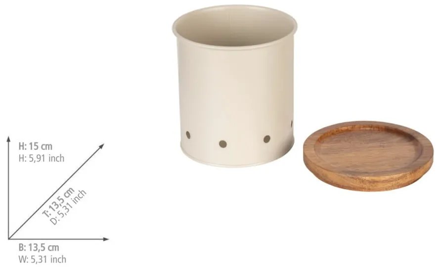 Recipient din metal pentru alimente/pentru cartofi Aria – Wenko