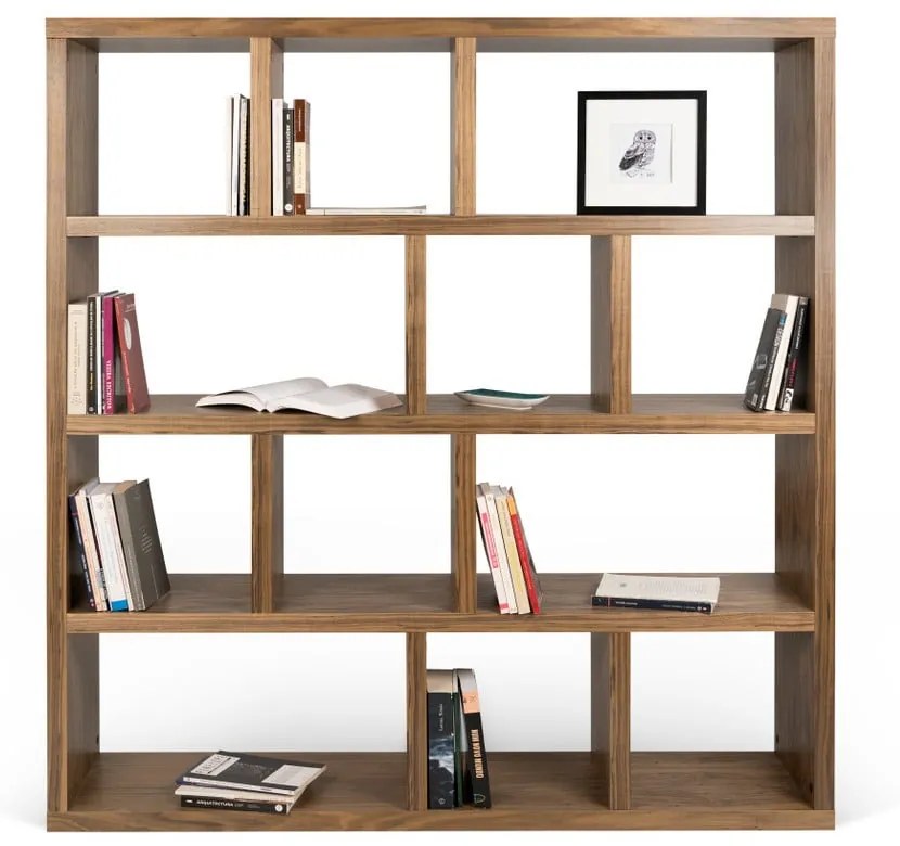 Bibliotecă TemaHome Berlin 4, decor lemn închis