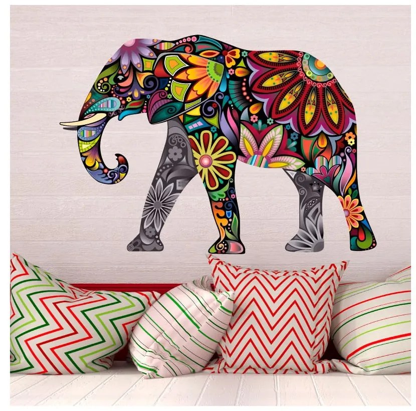 Autocolant Ambiance India Elephant 60 x 85 cm