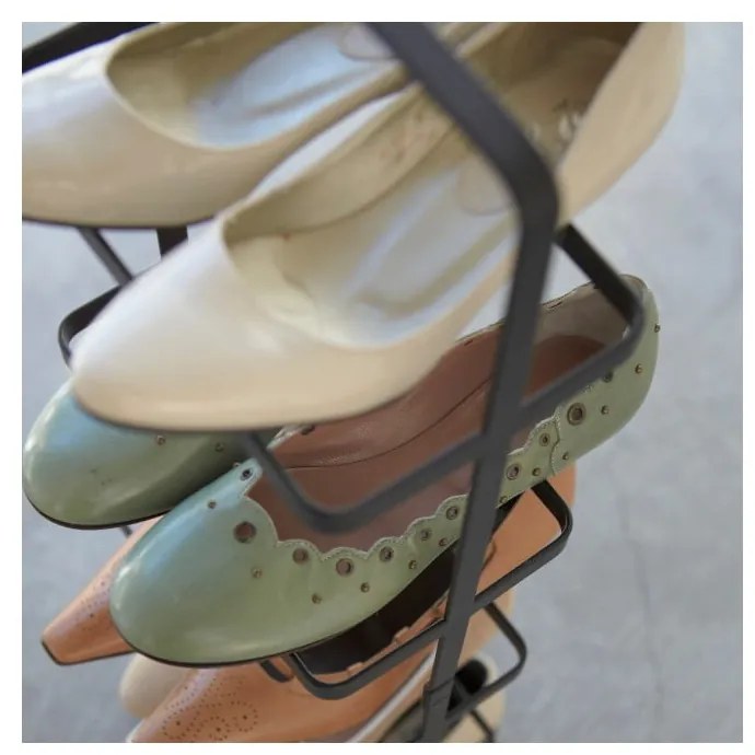 Pantofar negru din metal Tower Shoe Rack – YAMAZAKI