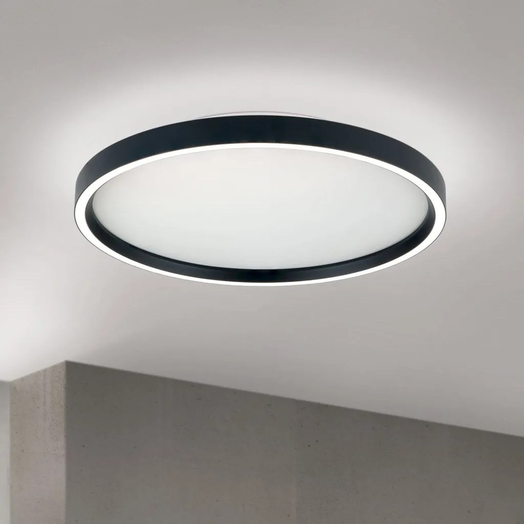 Plafoniera LED design circular MASCA D-40cm negru