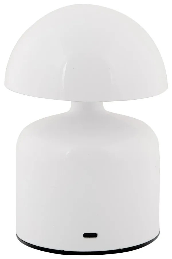 Veioză albă LED cu abajur din metal (înălțime 14 cm) Impetu – Leitmotiv