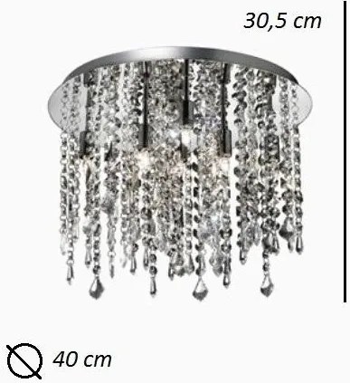 Plafonier cristal Venezian diametru 40 cm ROYAL PL8 052991