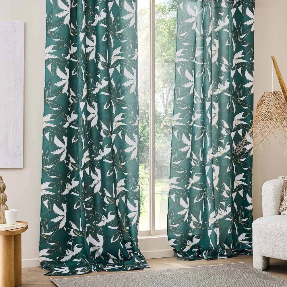 Draperie verde 140x260 cm Elsa – douceur d'intérieur