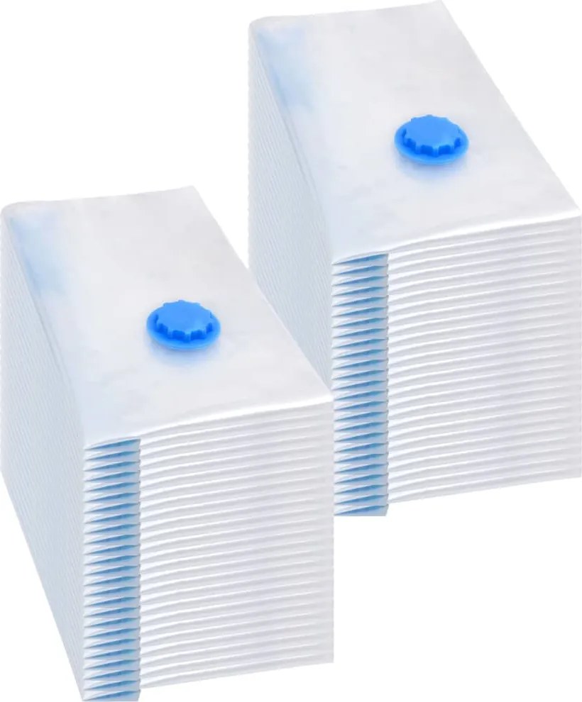 vidaXL Saci vidați îmbrăcăminte depozitare voiaj 50 buc. 60x40 cm