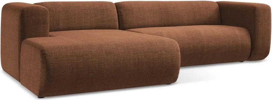 Colțar teracotă (cu colț pe partea stângă/cu șezlong) Ekahi – Makamii