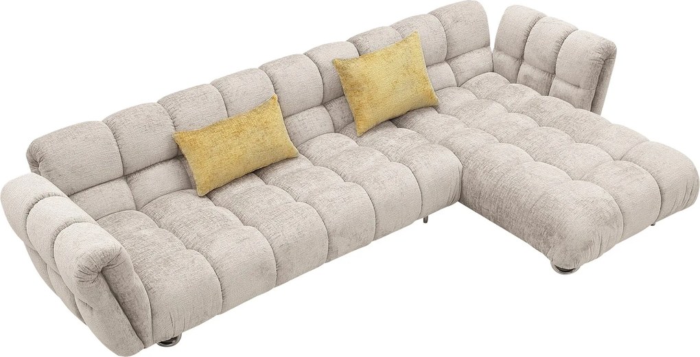 Coltar dumonde cu sezut confortabil din spuma high-density Luxe 330x104 cm