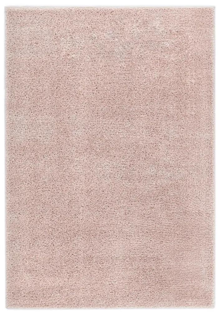 Covor cu fir lung, roz invechit, 160 x 230 cm Roz, 160x230 cm