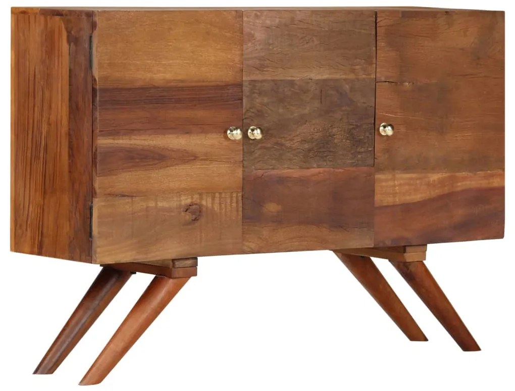vidaXL Dulap, maro, 110 x 30 x 75 cm, lemn masiv reciclat