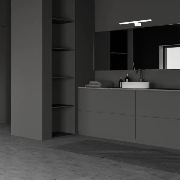 Aplica de perete pentru baie SHINE LED, 7W, 230V, 30 cm, IP44, albă