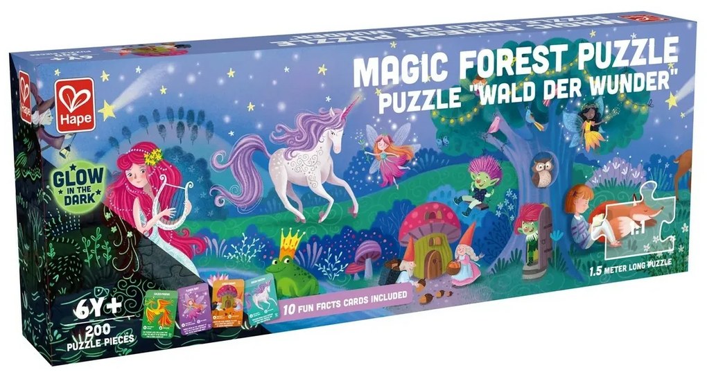 Puzzle Hape - Pădure magică, lungime 1,5 m