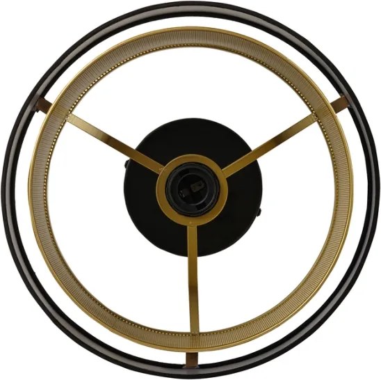 Osram - Plafonieră DECOR HORNET 1xE27/10W/230V Ø 30 cm neagră/aurie