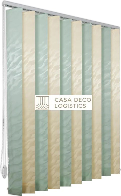 Jaluzele verticale BEATA 9602/9619 crem/verde deschis
