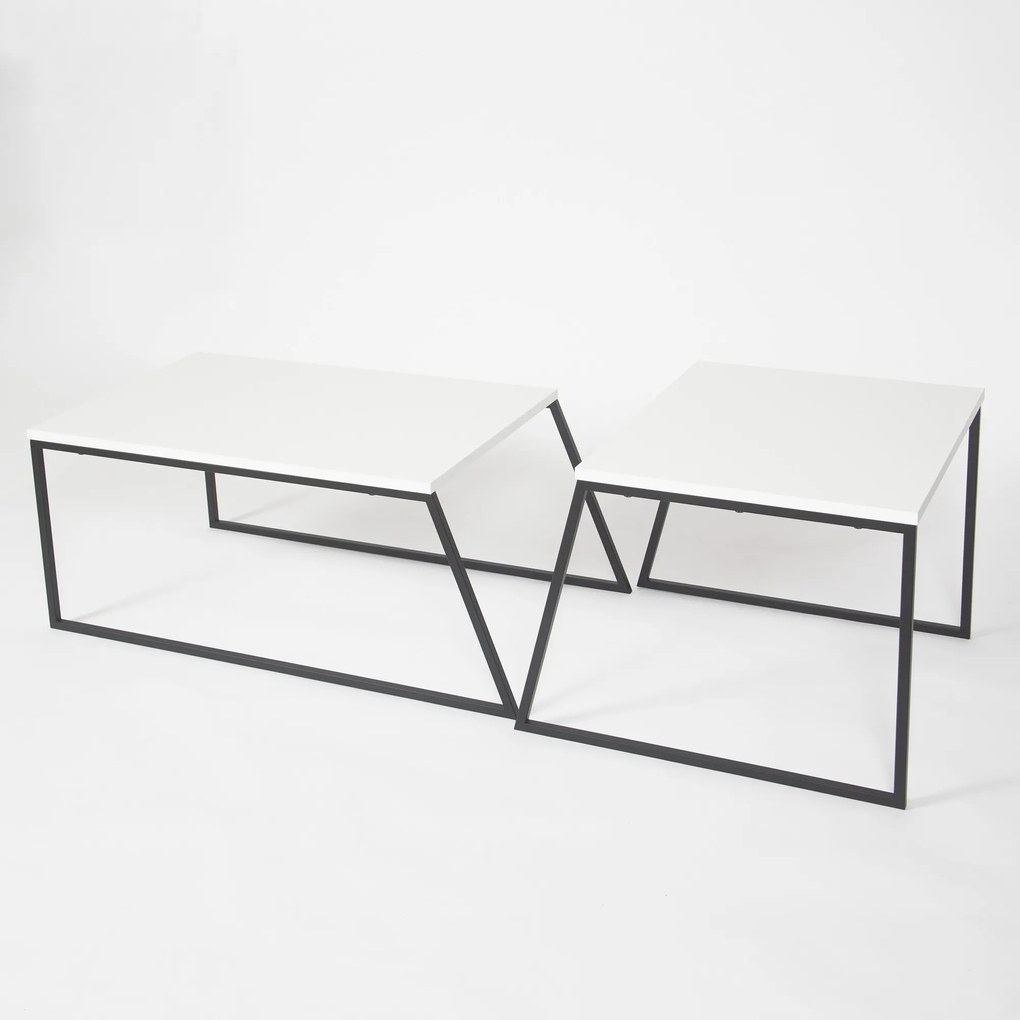 Set măsuță cafea Patron (Alb + Negru). 1072061