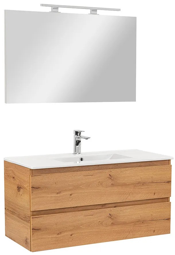 Mobilier complet de baie Vario Forte 100 stejar-stejar