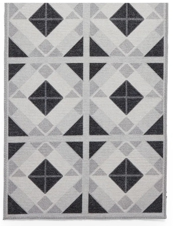 Covor tip traversă gri deschis-gri închis lavabil 61x170 cm Victoria Light – Think Rugs
