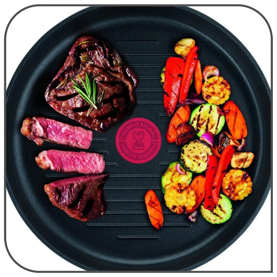 Tigaie tip grill cu suprafață antiaderentă din aluminiu ø 26 cm Unlimited E2294074 – Tefal
