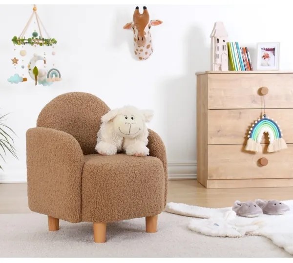 Fotoliu pentru copii DORY, maro