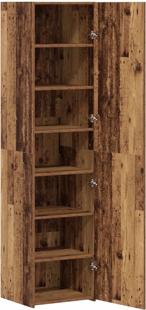 vidaXL Bufet 2 pcs Lemn vechi 45 x 42,5 x 185 cm