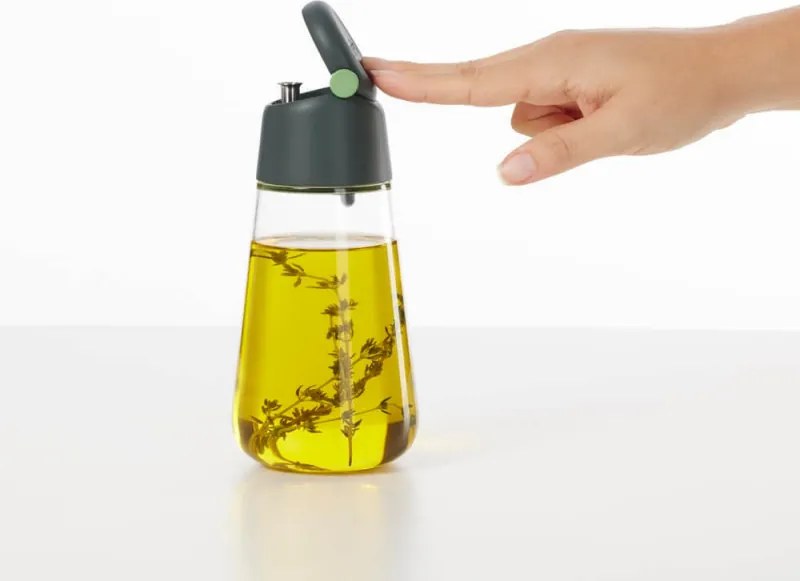 Oliviera Lekue 1010190, 8x17,4 cm, 400 ml, +4/+80 °C, Turnare usoara, Sticla, Verde