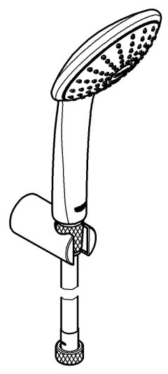 GROHE 27354000 - Set de duș Euphoria 110 Mono, 1250 mm, crom lucios