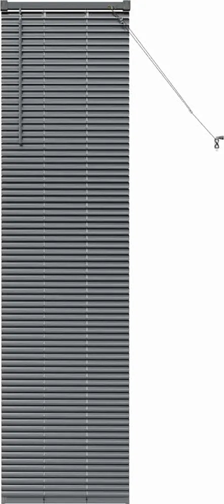 vidaXL Jaluzele venetiene Manual Gri închis 175 x 50 cm Aluminiu