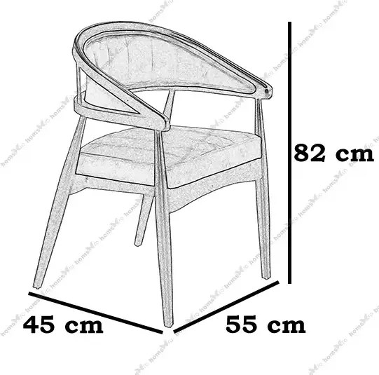 Scaun living tapitat,fag,Seria Special AST-650,Homs,60010