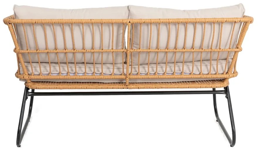 Set mobilier de grădină din ratan artificial Bonami Essentials Vistdal, bej