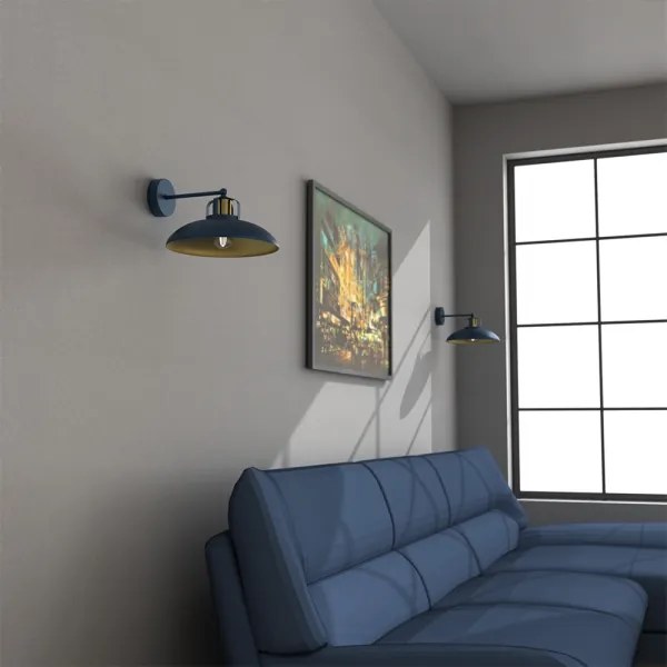 Aplică Brilagi FLAMENGO 1xE27/60W/230V albastru