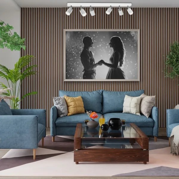 Spot RENO 6xGU10/60W/230V alb/crom