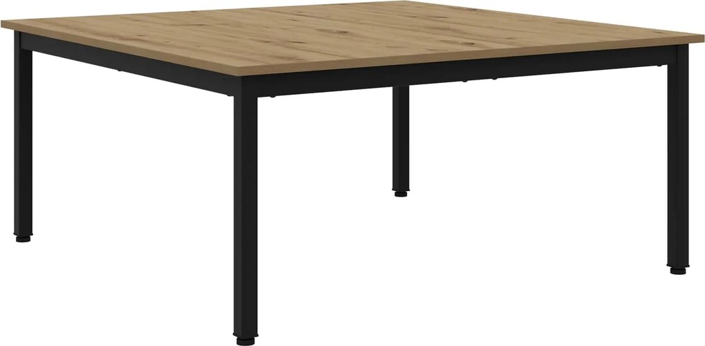 vidaXL Masă de cafea Stejar artizanal 100 x 100 x 45 cm Lemn compozit