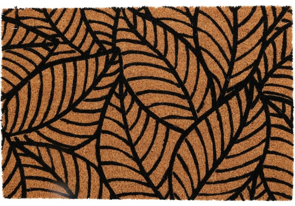 Covoraș fibre de cocos Leaves, 59 x 39 cm