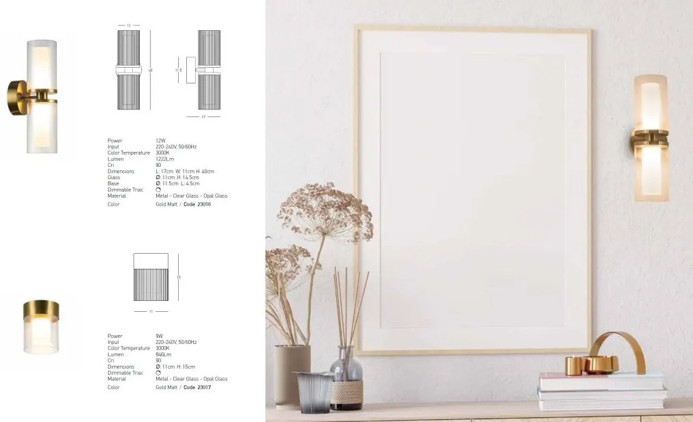 Aplica LED dimabila design modern decorativ Luxury auriu
