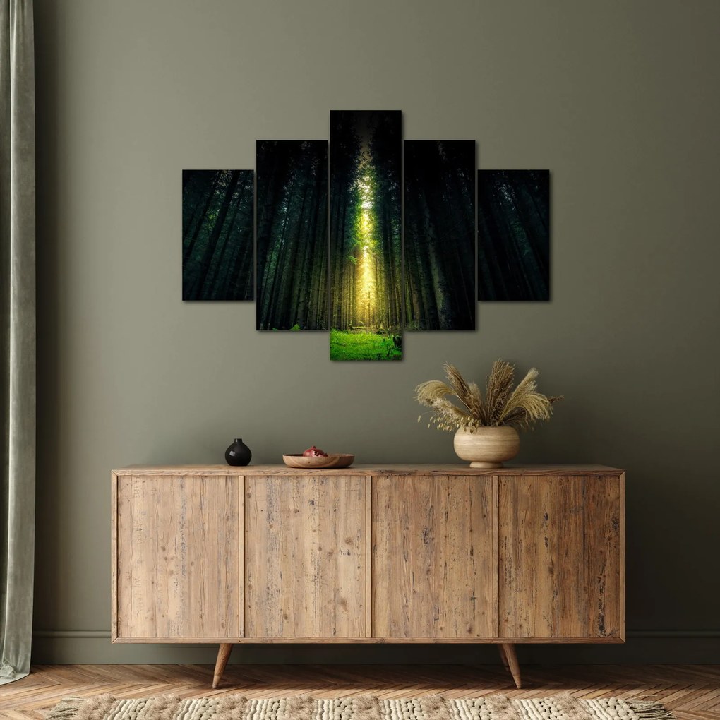 Tablou cu pădurea întunecată (150x105 cm)
