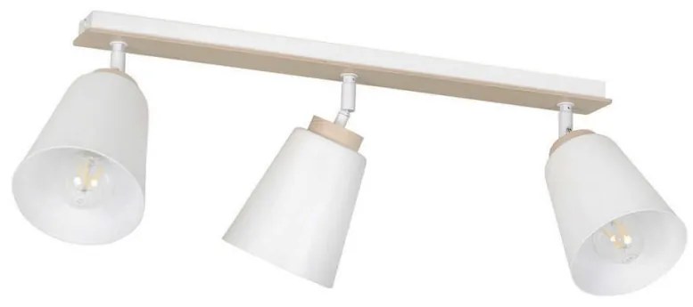 Plafoniera moderna stil scandinav ATLAS 3 alba