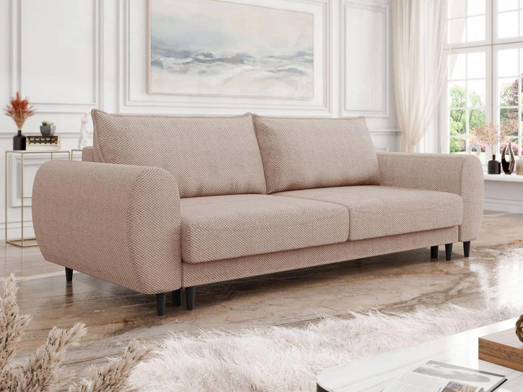 Canapea extensibilă Nosenas (Maro gri) (cu sp. depozitare). Promo -17%. 1105587