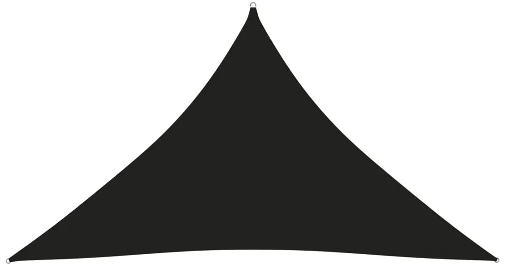 Parasolar, negru, 3x3x4,24 m, tesatura oxford, triunghiular