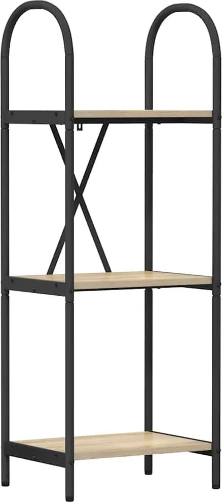 vidaXL Raft pentru cărți Stejar Sonoma 40 x 30 x 109 cm Lemn compozit