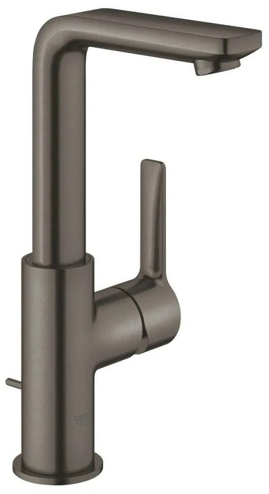 Baterie lavoar antracit mat Grohe Lineare, cu ventil pop-up, marime L