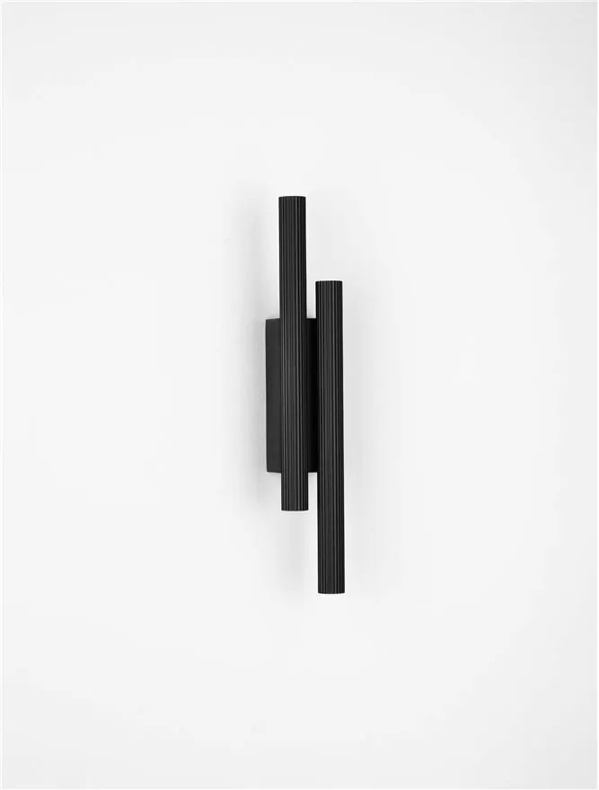Aplica LED ambientala stil minimalist PARON 2 negru H-38cm